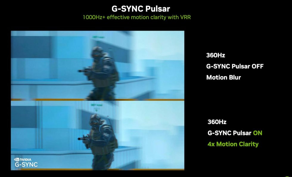 NVIDIA's G-Sync Pulsar tech can minimize motion blur for gamers